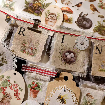 Forest Animal Rub-on Stickers