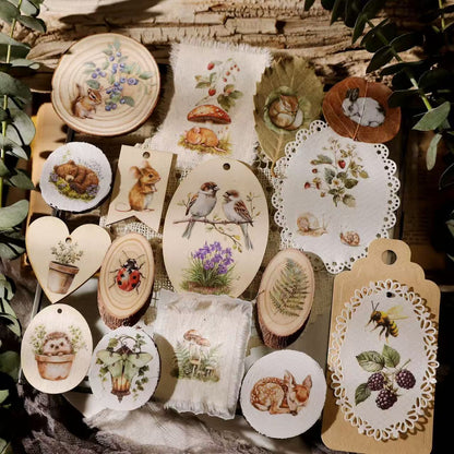 Forest Animal Rub-on Stickers