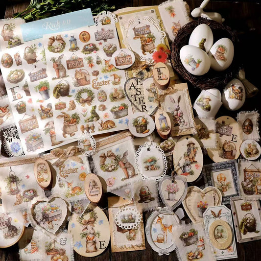 Easter Spring Rub-on Stickers