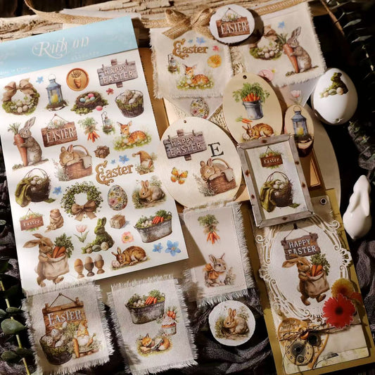 Easter Spring Rub-on Stickers