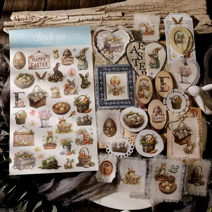 Easter Spring Rub-on Stickers