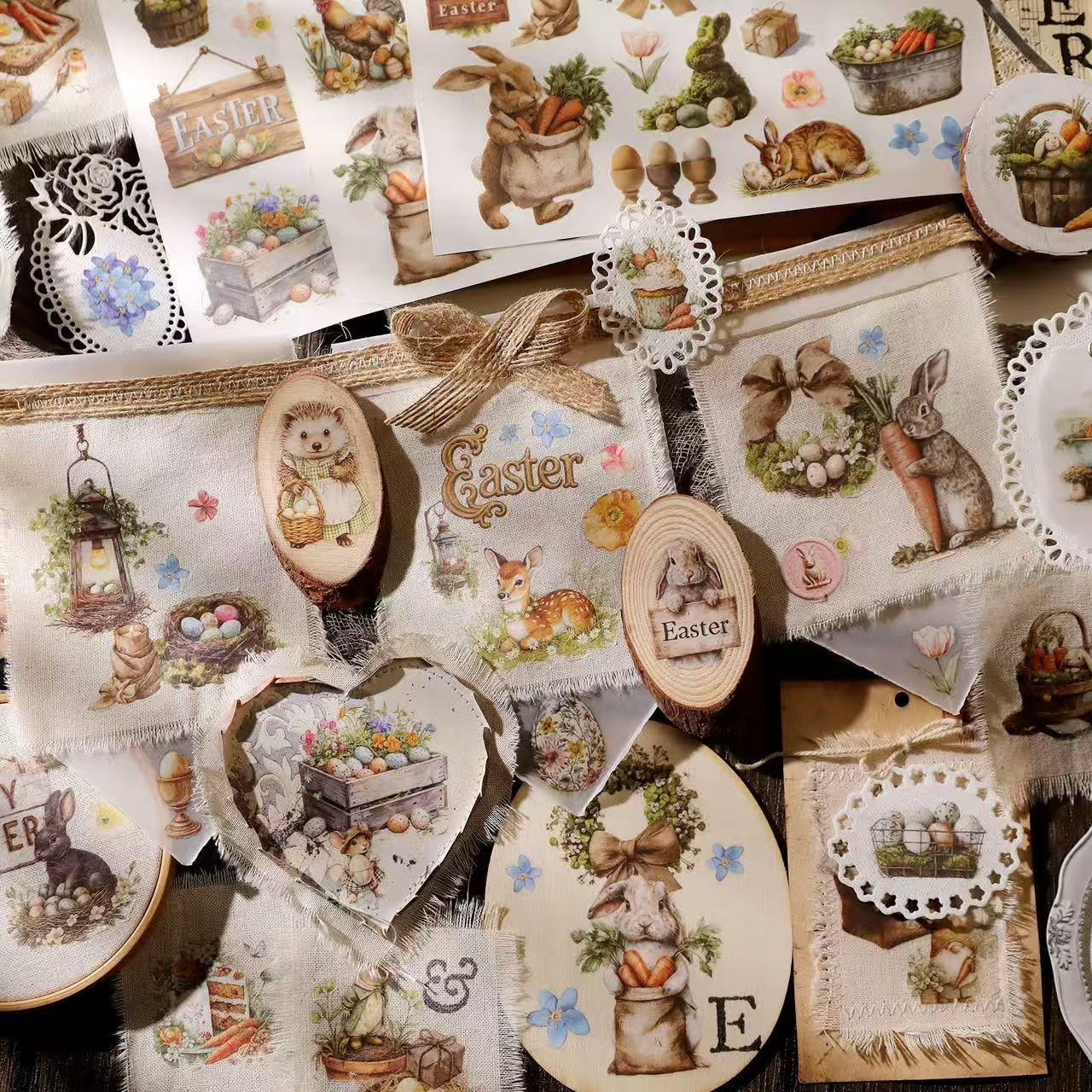 Easter Spring Rub-on Stickers