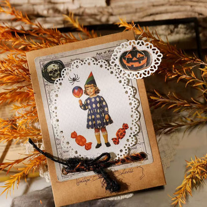 Vintage Halloween Rub-on Stickers