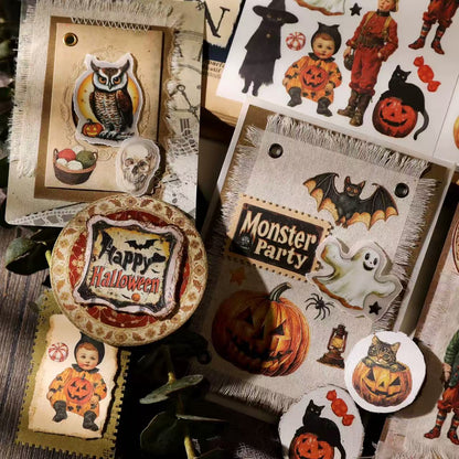 Whimsical Halloween Rub-On Stickers