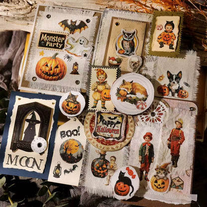 Whimsical Halloween Rub-On Stickers