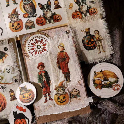Whimsical Halloween Rub-On Stickers