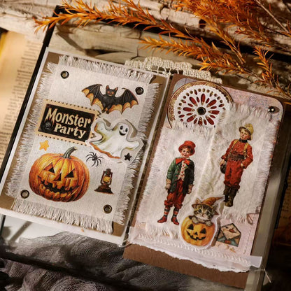 Whimsical Halloween Rub-On Stickers