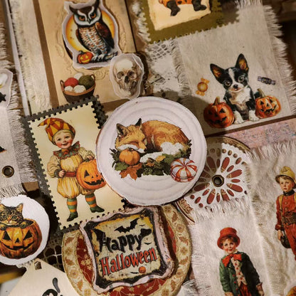 Whimsical Halloween Rub-On Stickers