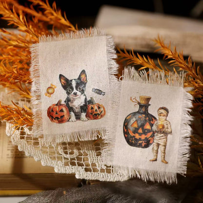 Whimsical Halloween Rub-On Stickers