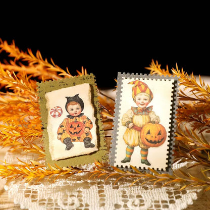 Whimsical Halloween Rub-On Stickers