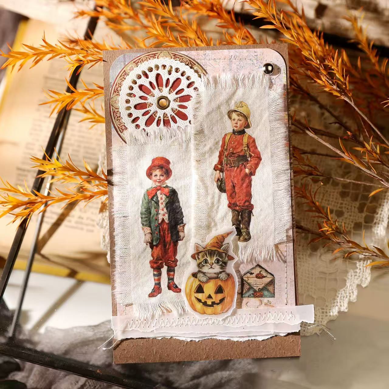 Whimsical Halloween Rub-On Stickers