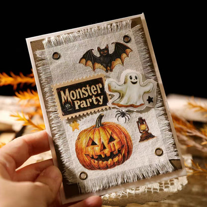 Whimsical Halloween Rub-On Stickers