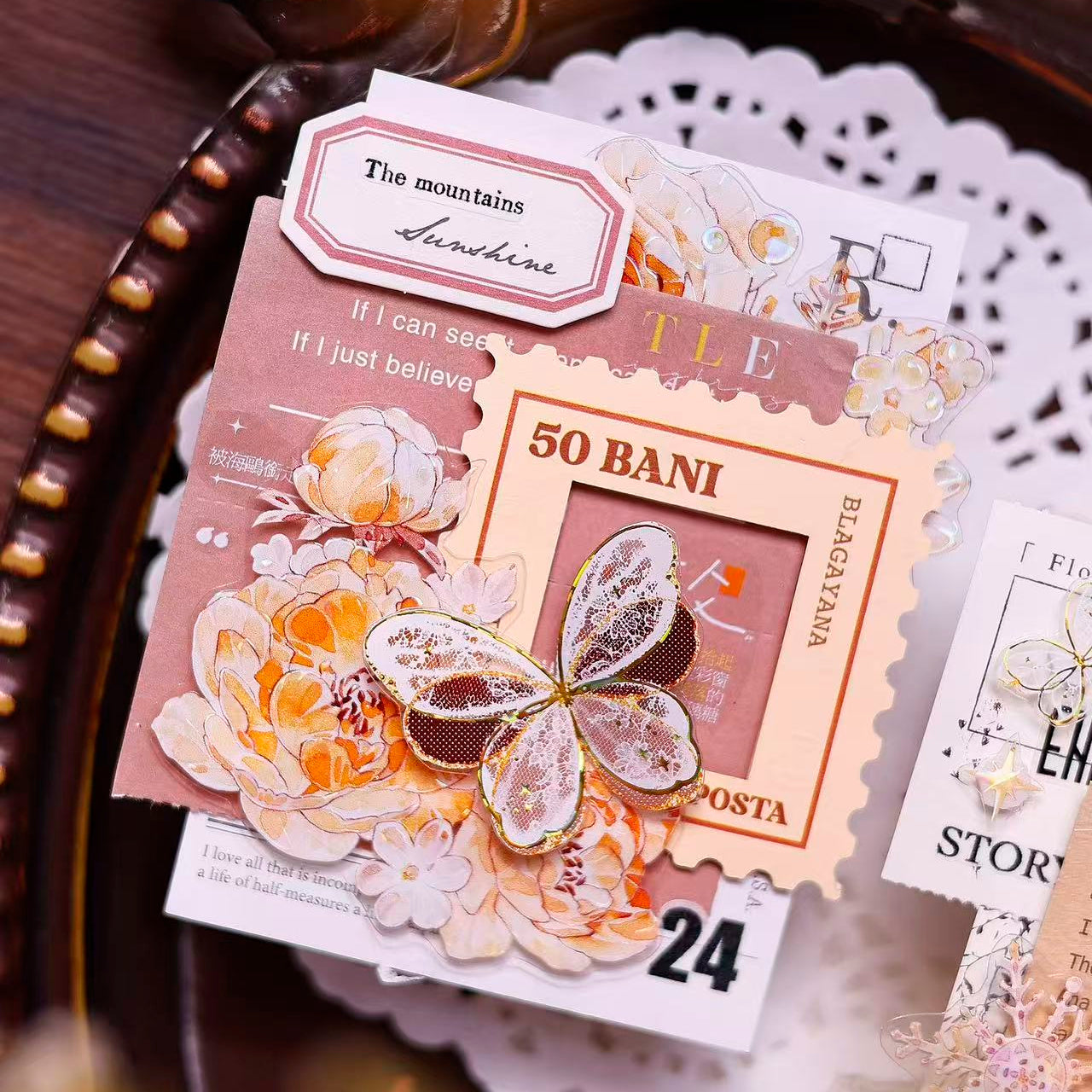 4.5cm*100cm Butterfly Chasing Light Tape