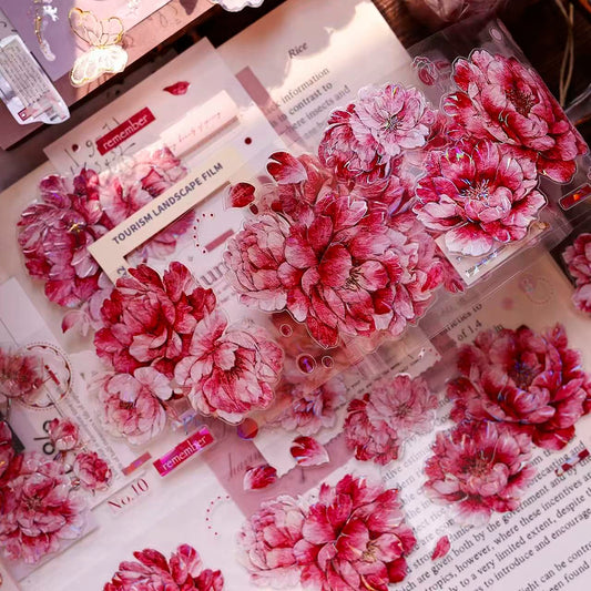 6cm*120cm Pink Peony Tape