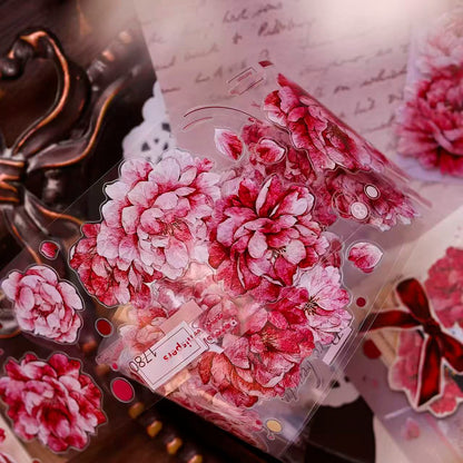 6cm*120cm Pink Peony Tape