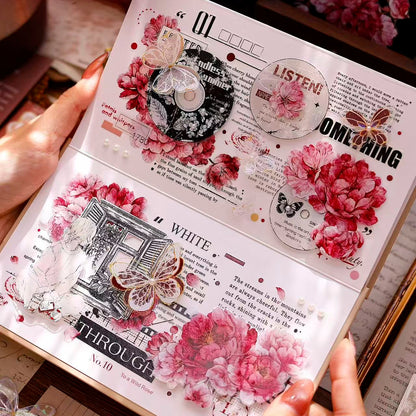 6cm*120cm Pink Peony Tape