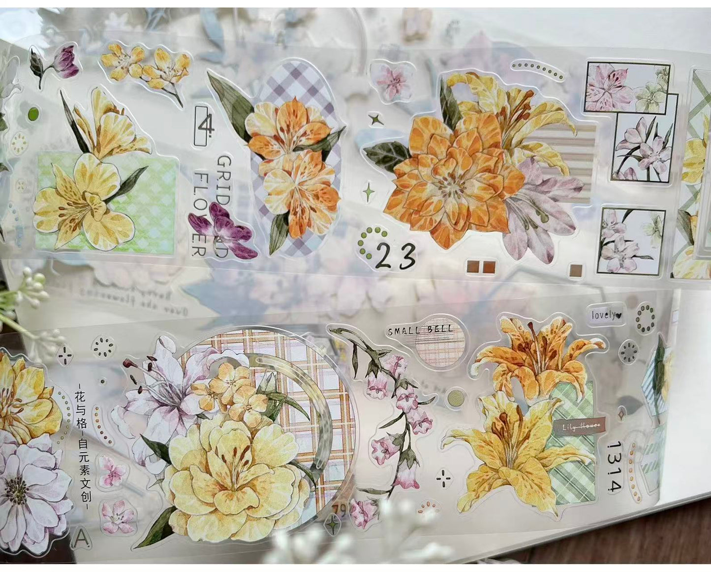 5.5cm*100cm Floral Plaid Tape