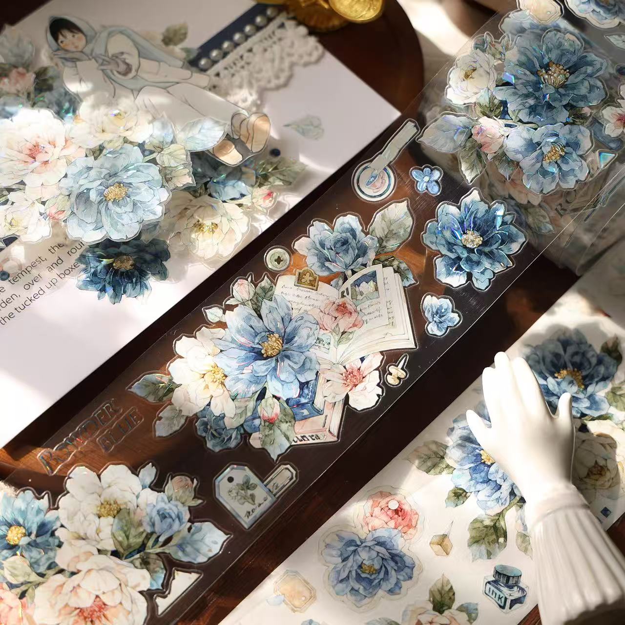 5.5cm*100cm Elegant Floral Tape