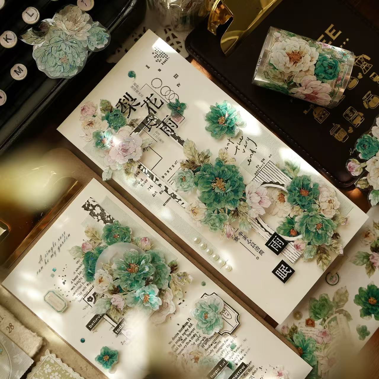 5.5cm*100cm Elegant Floral Tape