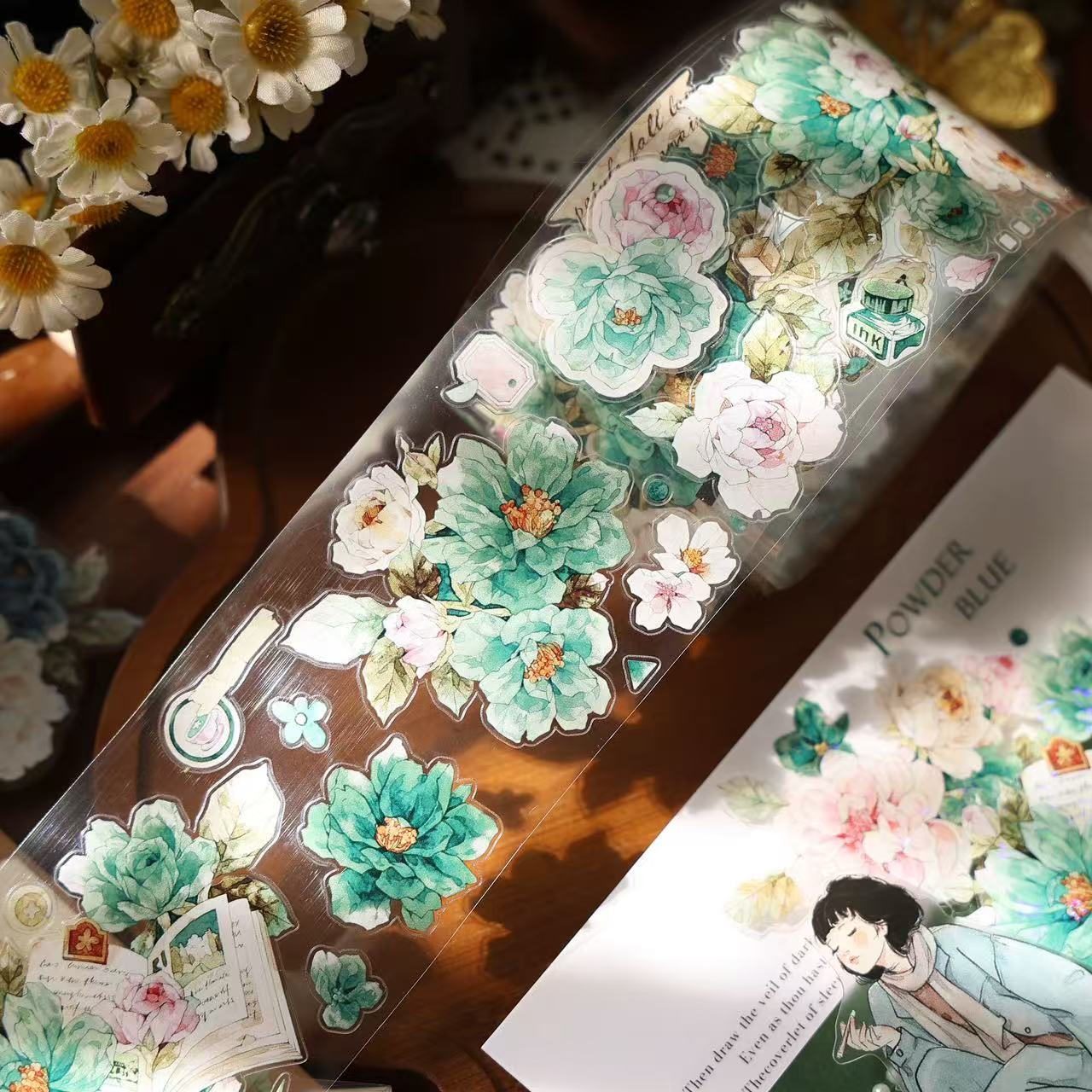 5.5cm*100cm Elegant Floral Tape