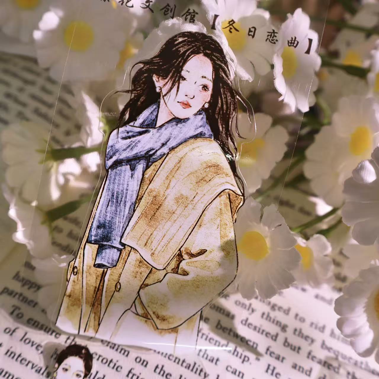 5.5cm*100cm Winter Love Melody Girl Tape