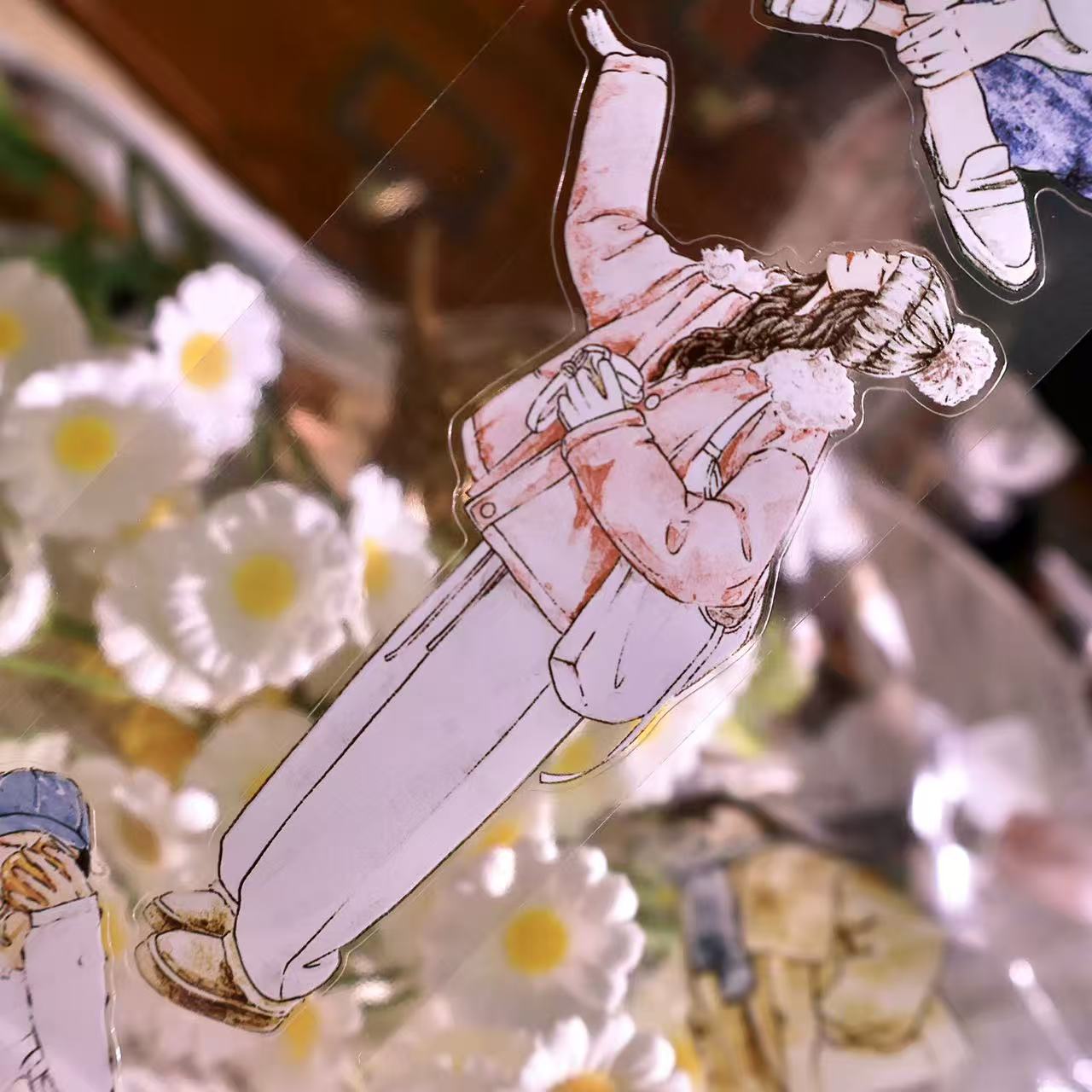 5.5cm*100cm Winter Love Melody Girl Tape