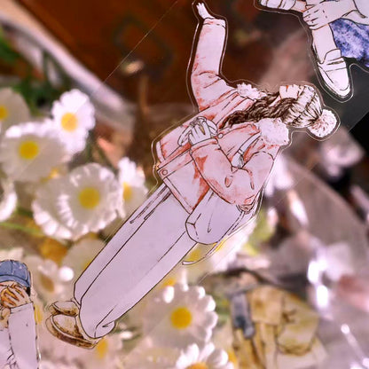 5.5cm*100cm Winter Love Melody Girl Tape