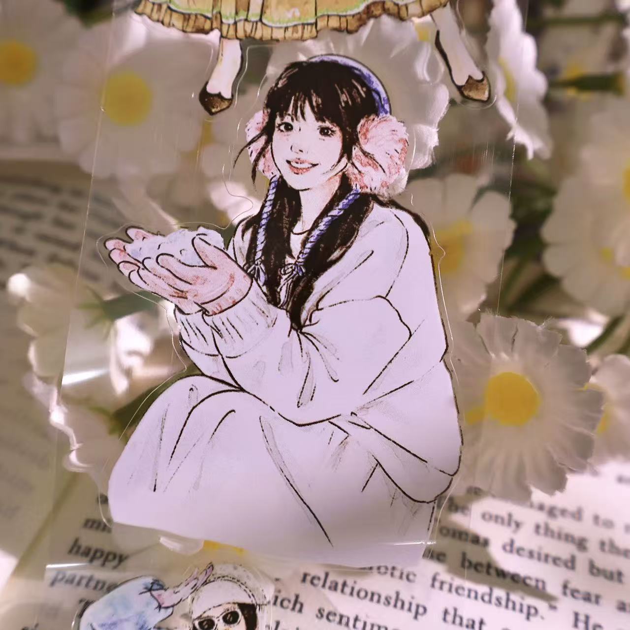 5.5cm*100cm Winter Love Melody Girl Tape
