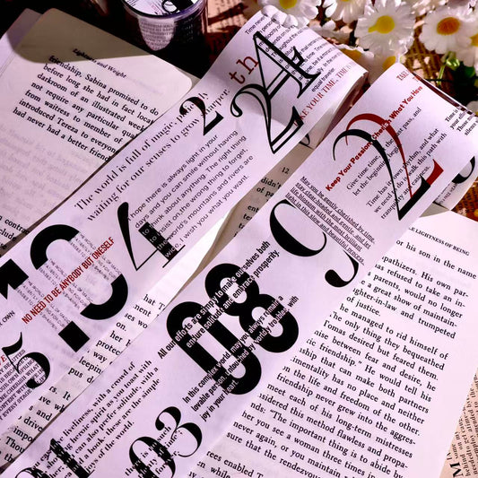 5cm*100cm Numeric Quotes Tape