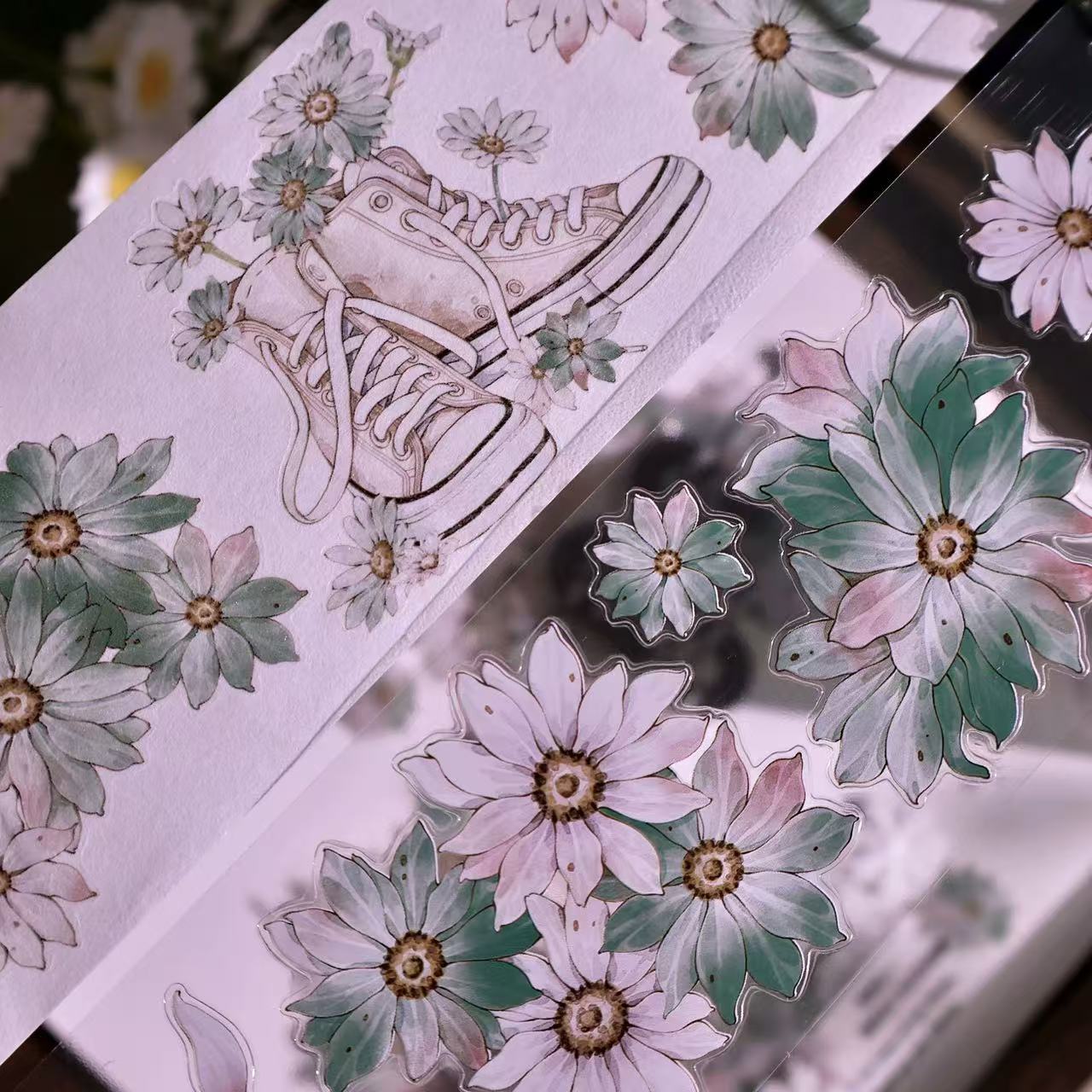 5.5cm*100cm Wild Chrysanthemum Tape
