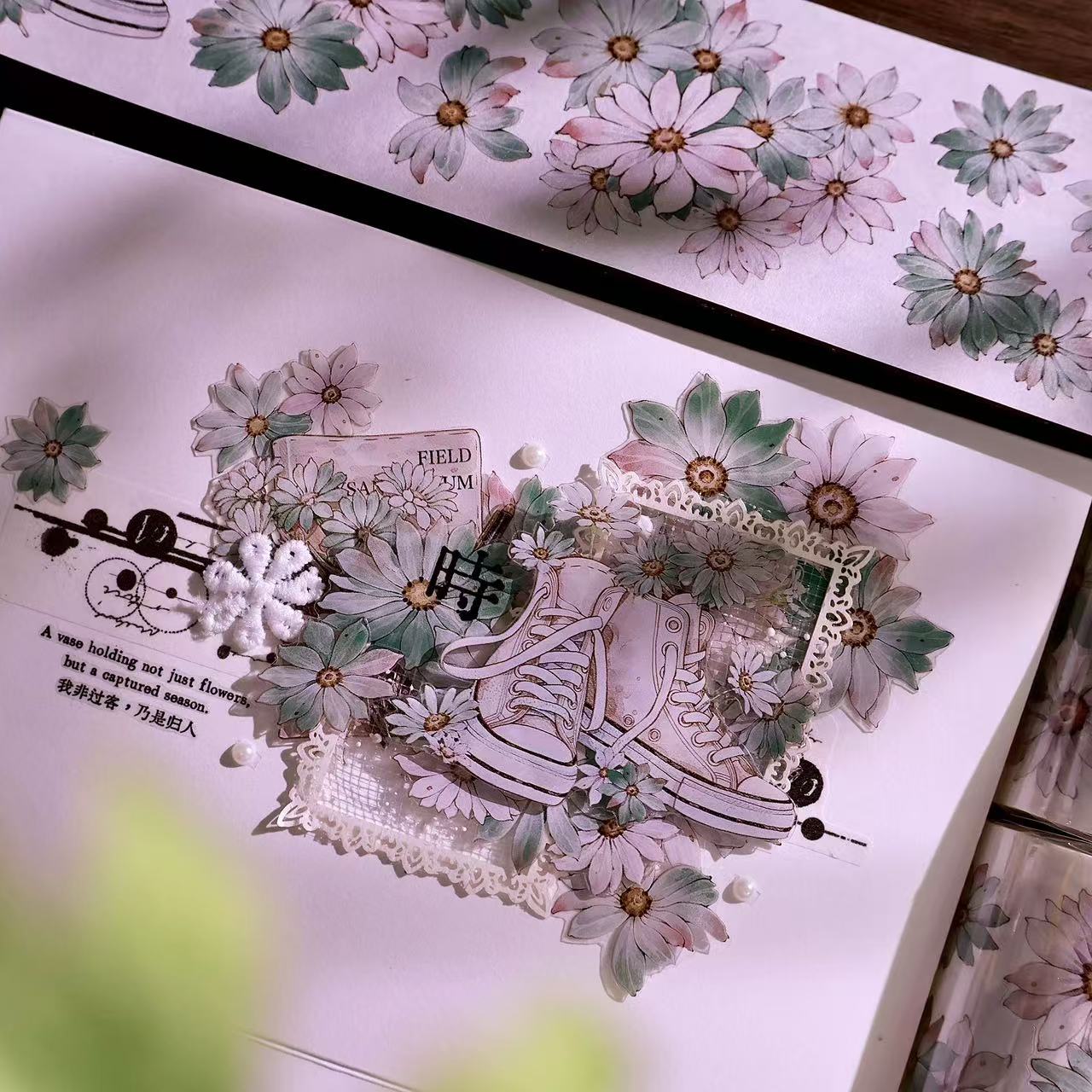 5.5cm*100cm Wild Chrysanthemum Tape