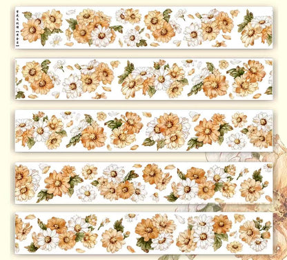 5cm*100cm Wild Yellow Chrysanthemum Tape