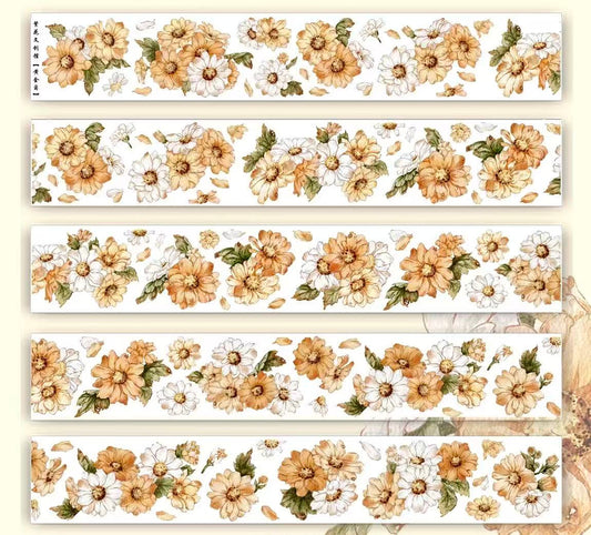 5cm*100cm Wild Yellow Chrysanthemum Tape