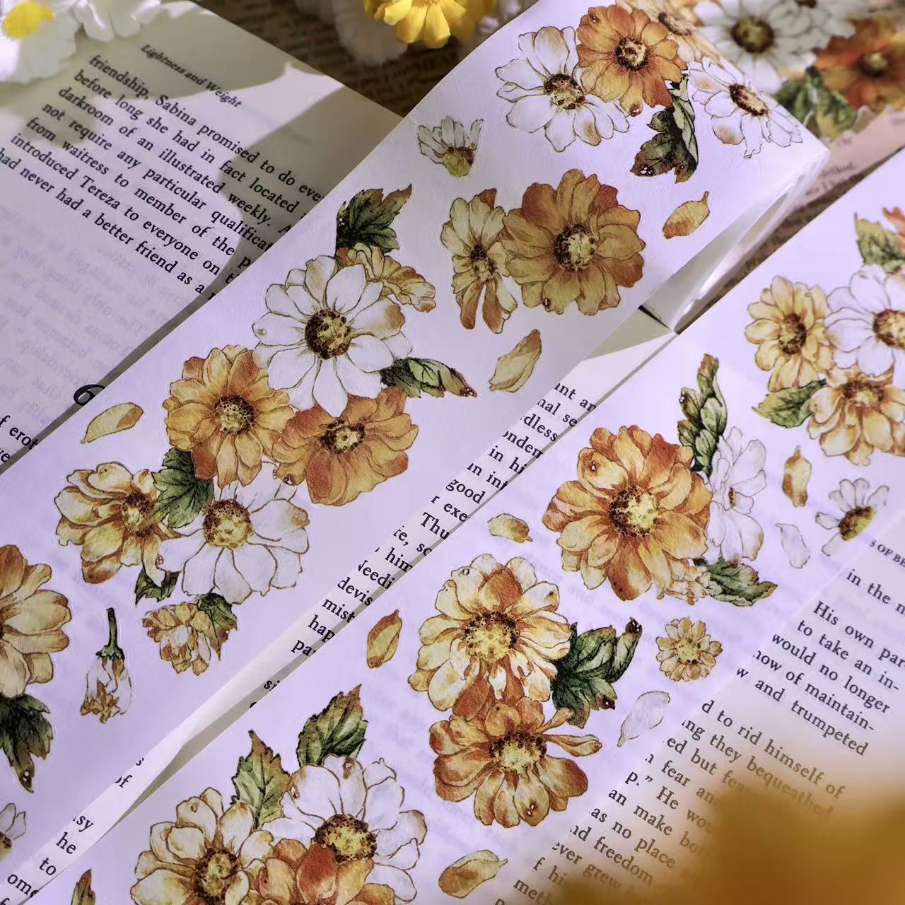 5cm*100cm Wild Yellow Chrysanthemum Tape