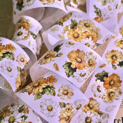 5cm*100cm Wild Yellow Chrysanthemum Tape