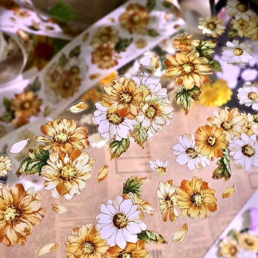 5cm*100cm Wild Yellow Chrysanthemum Tape