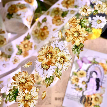 5cm*100cm Wild Yellow Chrysanthemum Tape