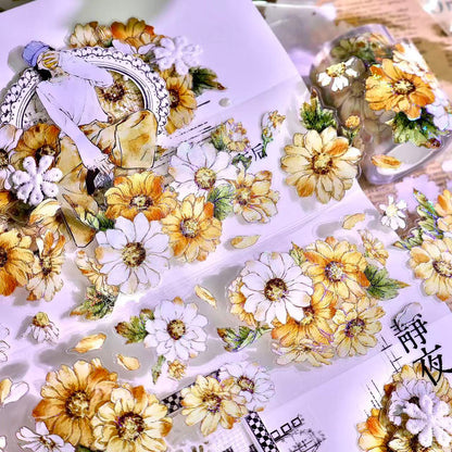 5cm*100cm Wild Yellow Chrysanthemum Tape