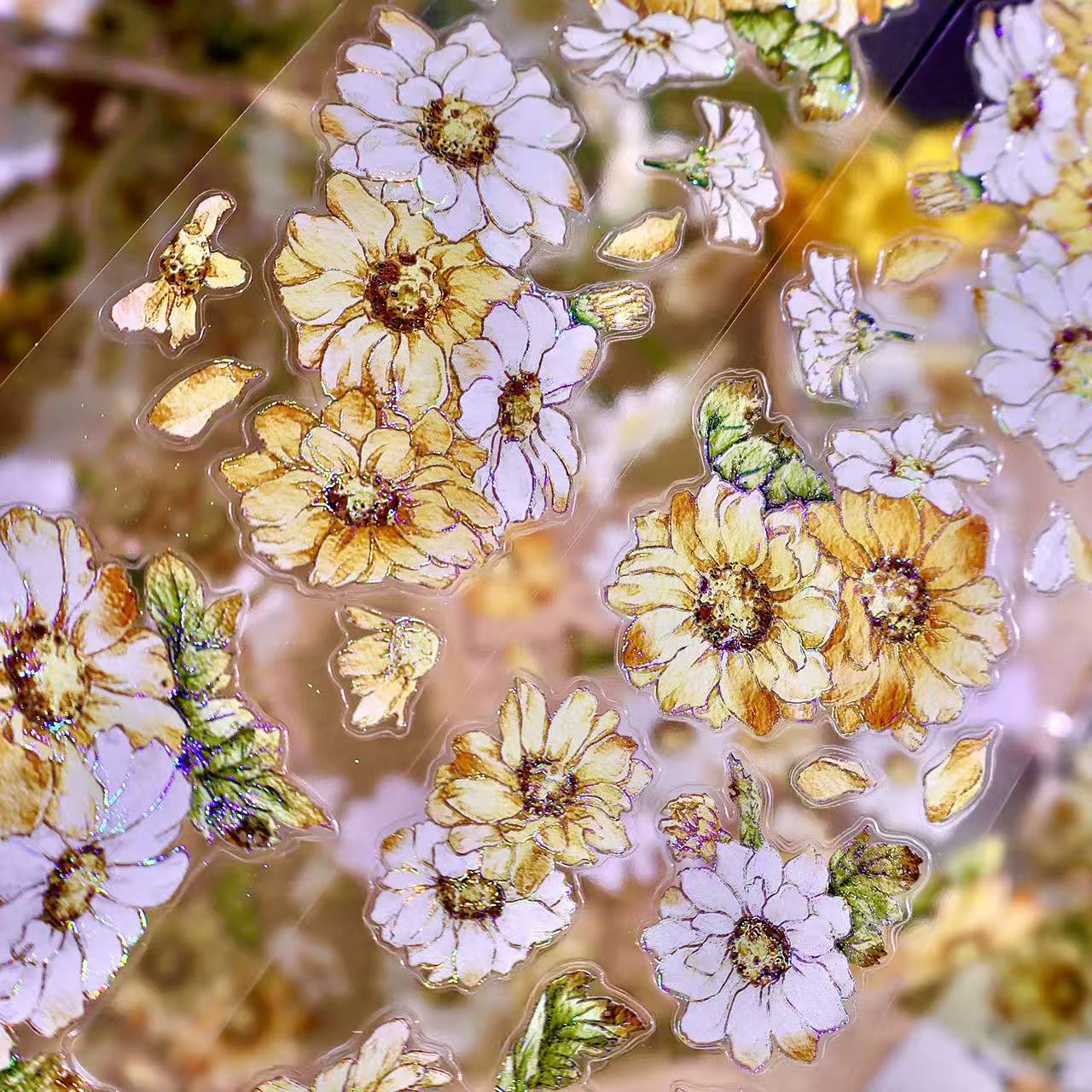 5cm*100cm Wild Yellow Chrysanthemum Tape