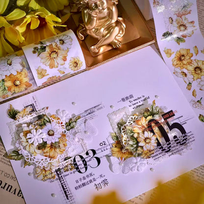 5cm*100cm Wild Yellow Chrysanthemum Tape