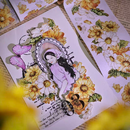 5cm*100cm Wild Yellow Chrysanthemum Tape