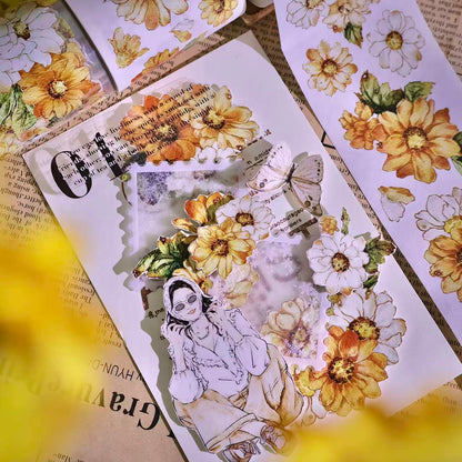 5cm*100cm Wild Yellow Chrysanthemum Tape