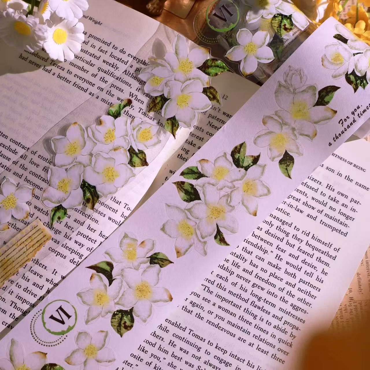 5cm*100cm Vintage White Floral Tape
