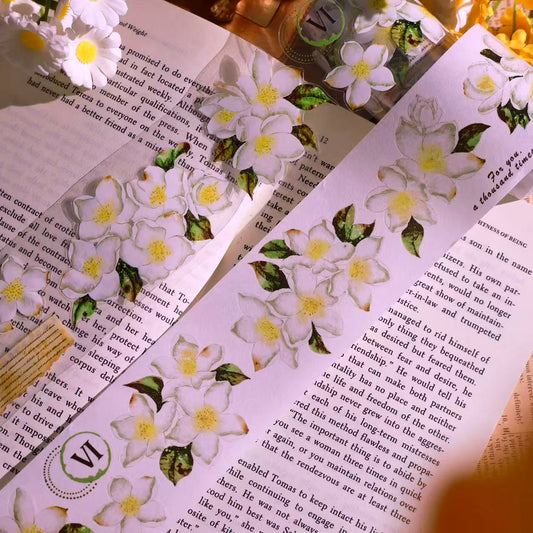 5cm*100cm Vintage White Floral Tape