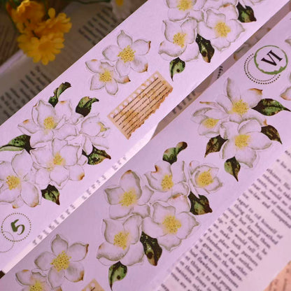 5cm*100cm Vintage White Floral Tape