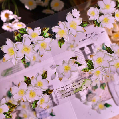 5cm*100cm Vintage White Floral Tape