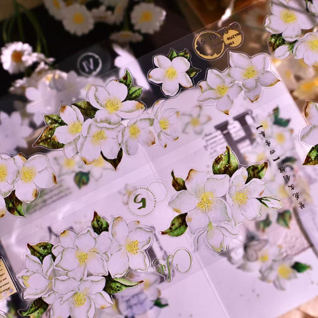 5cm*100cm Vintage White Floral Tape