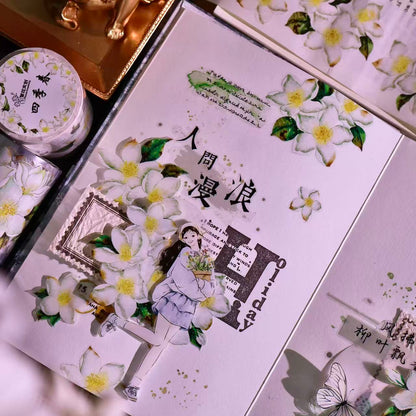 5cm*100cm Vintage White Floral Tape