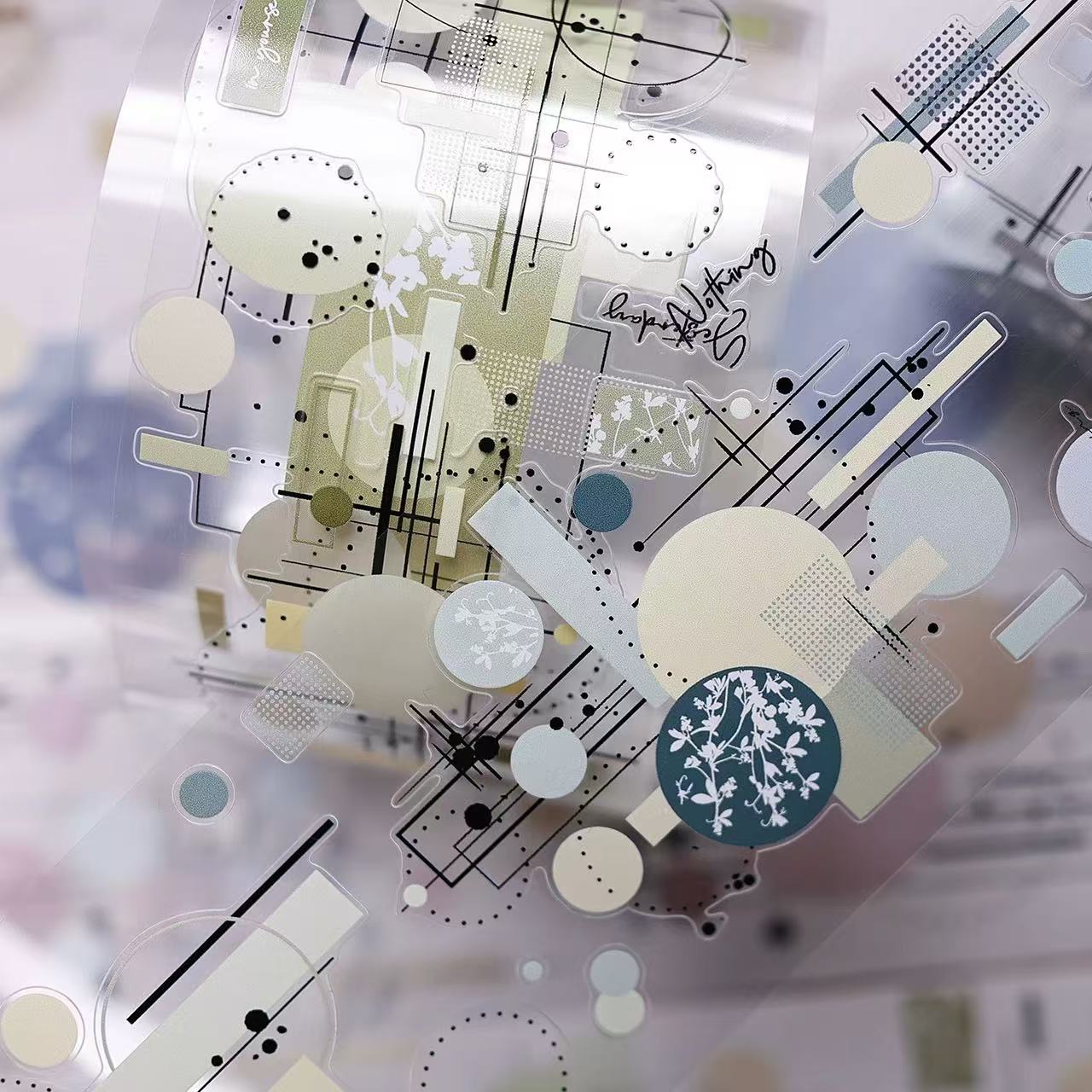 7.5cm*300cm Colorful Circle Tape