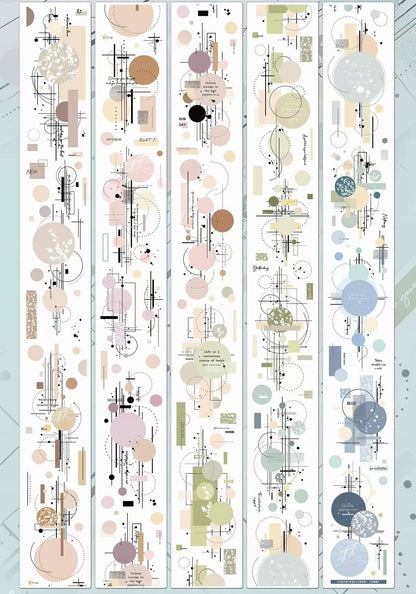 7.5cm*300cm Colorful Circle Tape